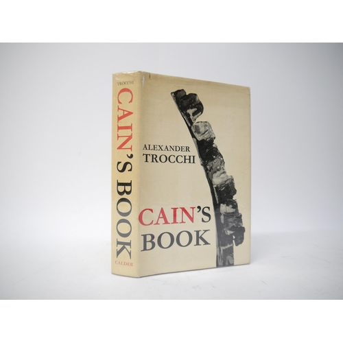 6077 - Alexander Trocchi: 'Cain's Book', London, John Calder, 1963, 1st UK edition, signed and inscribed on... 