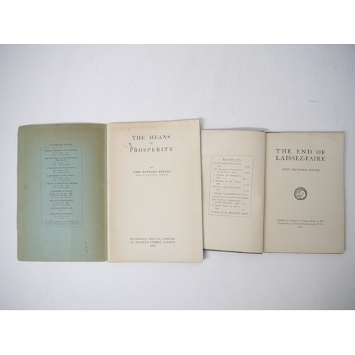 6103 - (Economics.) John Maynard Keynes, 2 titles: 'The End of Laissez-Faire', London, The Hogarth Press, 1... 