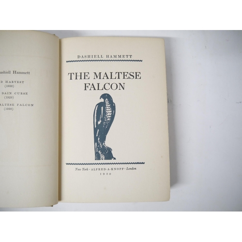 6117 - Dashiell Hammett: 'The Maltese Falcon', New York, Alfred A. Knopf, April 1930, 3rd printing, origina... 