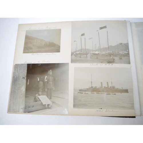 6335 - (China, Hong Kong, Asia, British Royal Navy, British Forces Overseas Hong Kong), two photograph albu... 