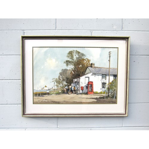 6073 - EDWARD WESSON (1910-1983) (ARR) A framed and glazed watercolour 'Bradwell Waterside, Essex'. Signed ... 