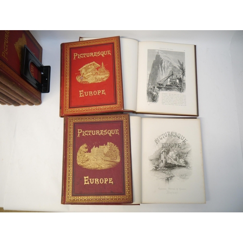 6347 - 'Picturesque Europe', edited Bayard Taylor, London, Cassell, c.1880, 10 volumes, additional engraved... 