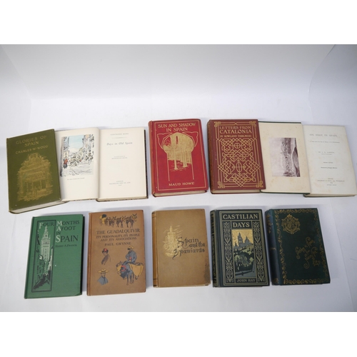 6349 - (Spain, Travel & Topography), ten late C19th/early C20th travel titles on Spain, including J.S. Camp... 