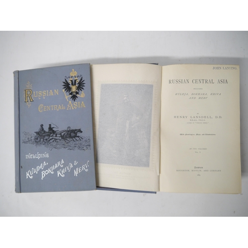 6358 - Henry Lansdell: 'Russian Central Asia, including Kuldja, Bokhara, Khiva and Merv', Boston, Houghton ... 