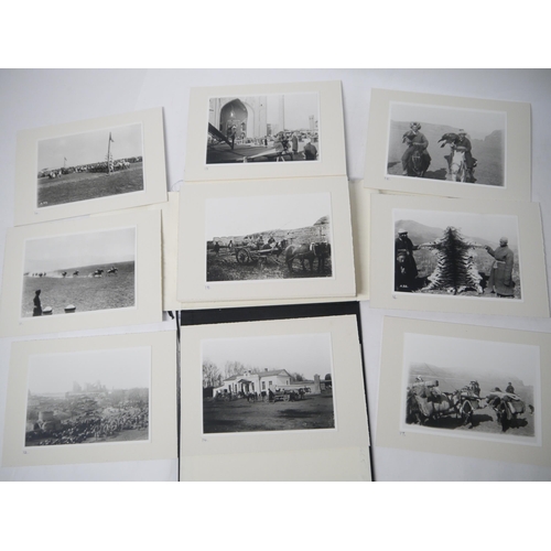 6359 - (Central Asia, Russian Turkestan.) A limited edition portfolio containing 32 card mounted monochrome... 