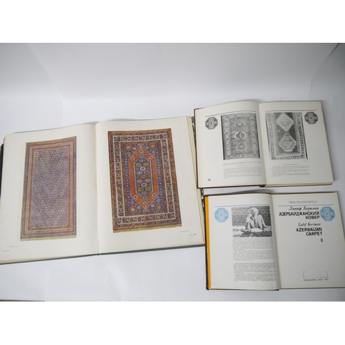 6360 - (Caucasus, Carpets.) Latif Kerimov: 'Azerbaijan Carpets [Complete in 3 volumes]', Baku, 1961-1983, 1... 