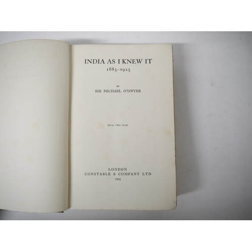 6369 - (India - Sir Michael O’Dwyer & the Amritsar Massacre.) Sir Michael O'Dwyer: 'India As I Knew it 1885... 