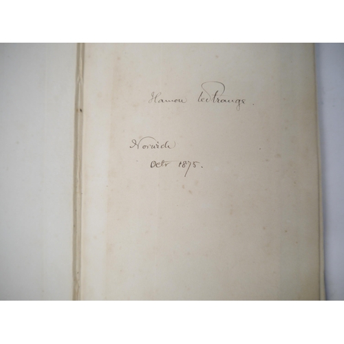 6390 - Samuel Woodward: 'An Outline of the Geology of Norfolk', Norwich, John Stacy, 1833, 1st edition, 1st... 