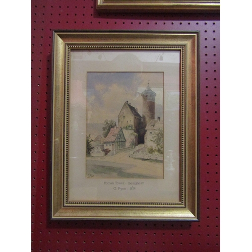 4058 - GEORGE PYNE (1800-1884): A framed and glazed watercolour, 