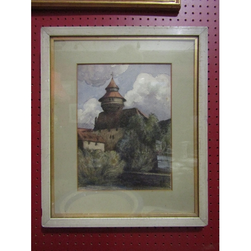 4059 - HENRY POTTER STEVENS (1875-1965): A framed and glazed watercolour and charcoal, Nurenburg circa 1900... 