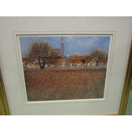 4068 - Two prints depicting French countryside scenes 