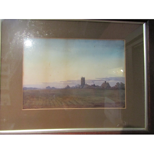 4080 - W.J.O. BILLINGS: Two framed and glazed watercolours, Broadland village scenes. Signed and dated 1913... 