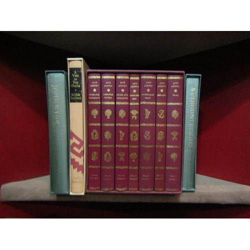 4115 - A Folio Society boxed set of seven Jane Austen books, Charlotte Bronte 