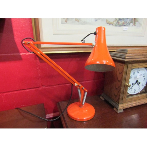 4119 - A retro orange Herbert Terry lamp