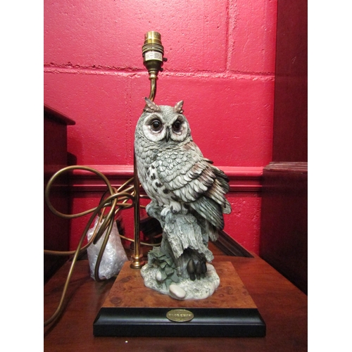 4124 - A Giuseppe Armani ‘Florence’ owl figural table lamp base with box