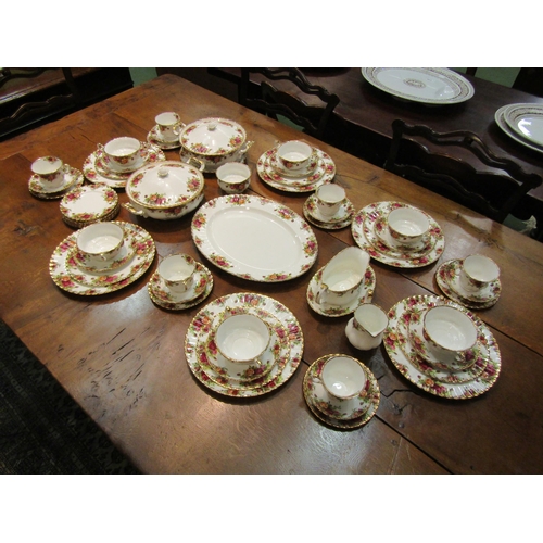 4159 - A quantity of Royal Albert Old Country Roses pattern dinner and tea wares