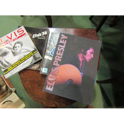 4196 - A collection of five Elvis Presley books to include Elvis Close Up