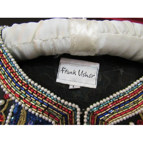 4175 - A 1980's Frank Usher paisley sequinned evening jacket