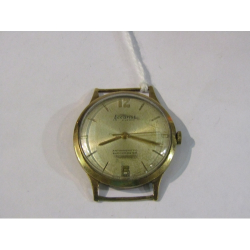 4383 - A 9ct gold cased Accurist watch, no strap