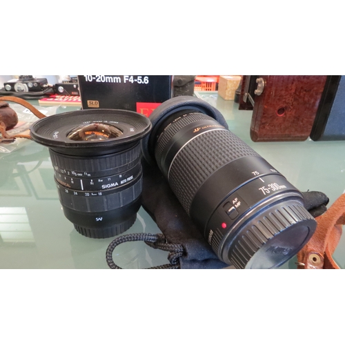 5038 - Two Canon lenses including a Canon EFS 17-85mm zoom lens