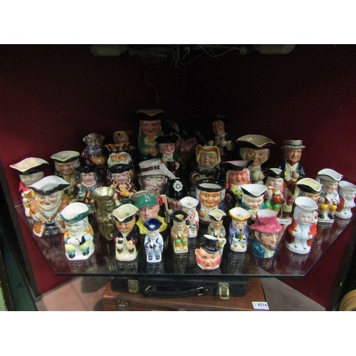 4315 - A large selection of Toby and character jugs