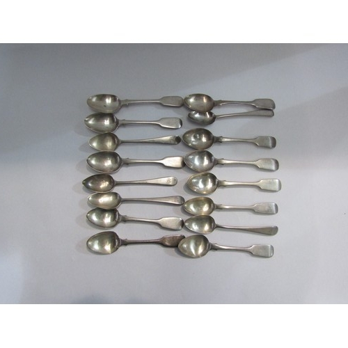 4361 - A quantity of Georgian and later silver teaspoons (16)