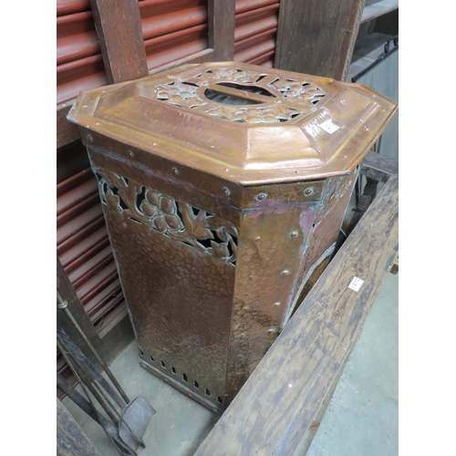 2111 - A late 19th Century stove (incomplete) with copper cover