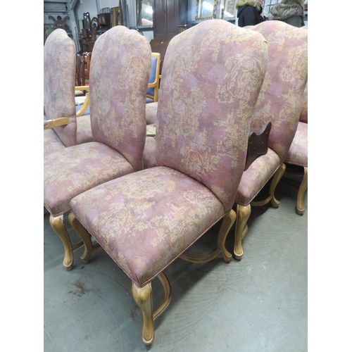 2188 - Twelve (10+2) French style high back chairs by K.Riess   (R) £100