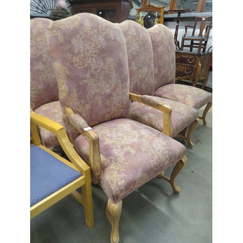 2188 - Twelve (10+2) French style high back chairs by K.Riess   (R) £100