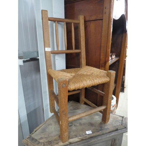 2231 - A provincial French oak childs chair