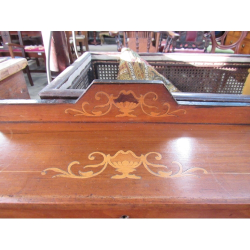 2232 - A late Victorian inlaid walnut davenport desk   (R) £30