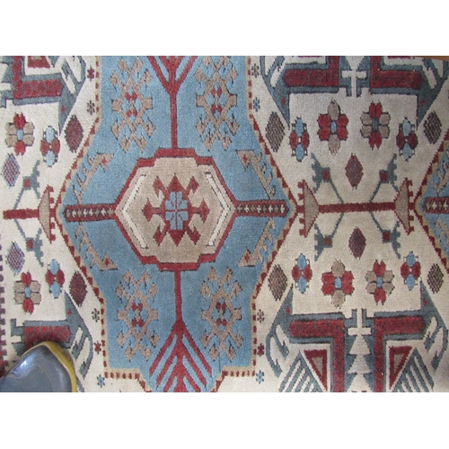 2271 - A red and blue Turkish wool rug 104 x 176cm   (R) £20