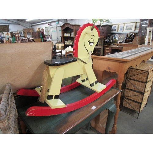 2294 - A painted toy rocking horse   (R) £20