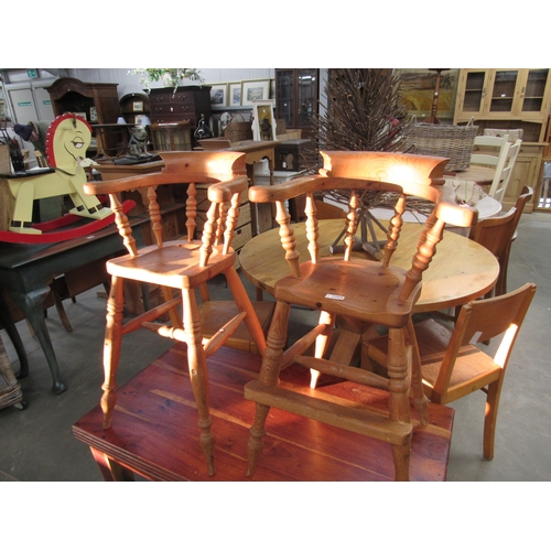 2309 - A pair of pine child's high chairs