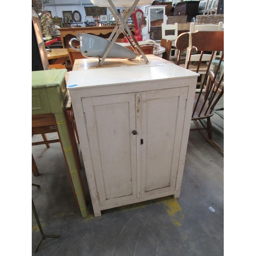 2313 - A painted two door side cupboard