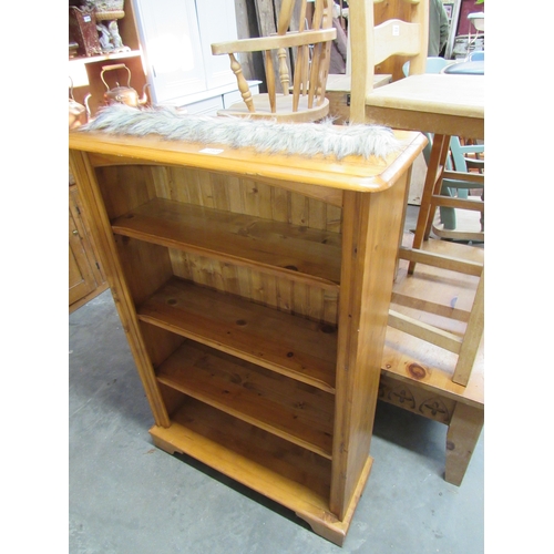 2323 - A pine half height bookcase