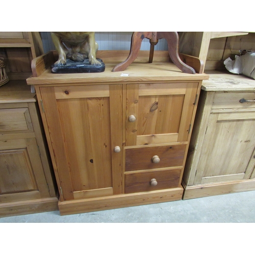 2333 - A small pine cupboard chest