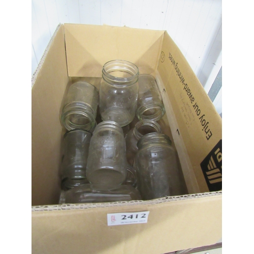 2412 - Two boxes of jars