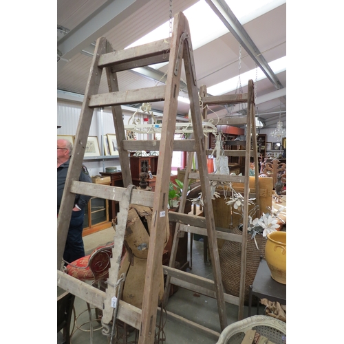 2029 - Two large A framed trestles