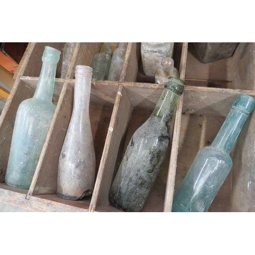 2069 - A drawer of glass bottles   (R) £10