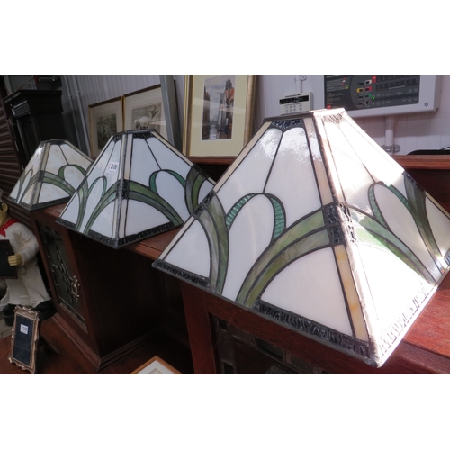 2106 - Three Tiffany style lampshades