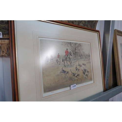 2154 - A Henry Wilkinson limited edition hunting print, pencil signed