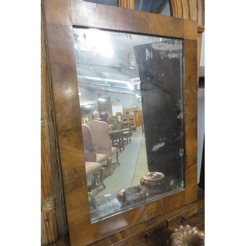 2166 - A William 10 mahogany dressing table with ring turned tapering legs