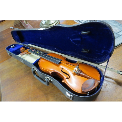 2203 - A cased violin