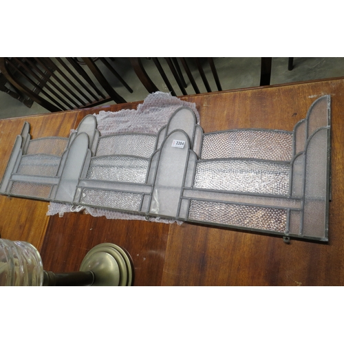 2204 - Two 1920's Art Deco leaded glass window panels   (E) £20-30