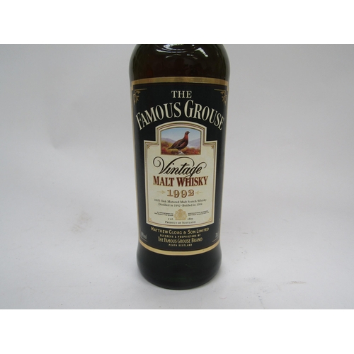 8003 - The Famous Grouse 1992 Vintage Malt Whisky, bottled 2004, 70cl