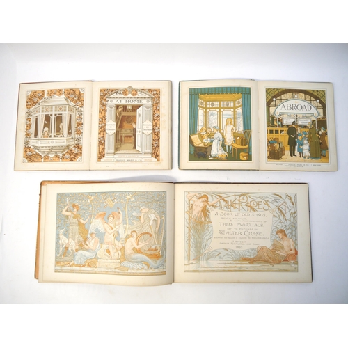 6040 - Six late C19th colour illustrated books by Walter & Thomas Crane, including Walter Crane, 4 titles: ... 