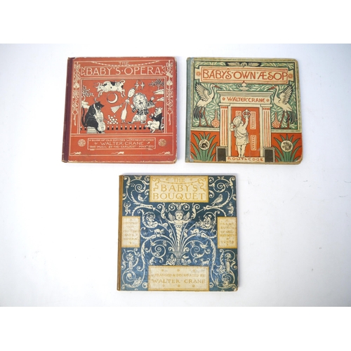 6040 - Six late C19th colour illustrated books by Walter & Thomas Crane, including Walter Crane, 4 titles: ... 