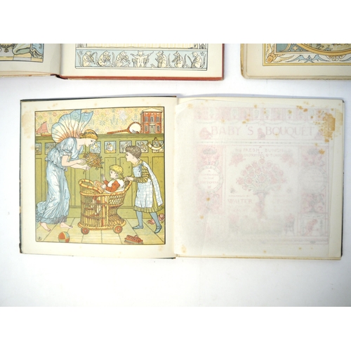 6040 - Six late C19th colour illustrated books by Walter & Thomas Crane, including Walter Crane, 4 titles: ... 