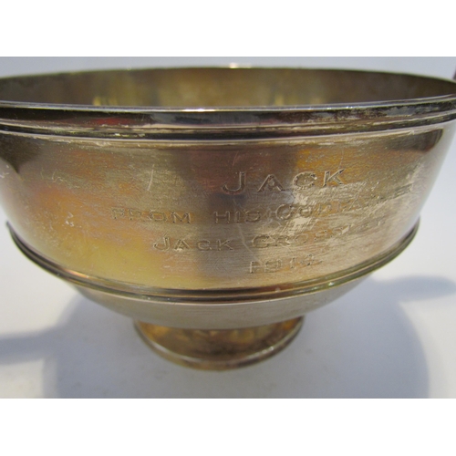 7466 - A Fordham & Faulkner (William Charles Fordham & Albert Buckley Faulkner) silver bowl, twin scrolled ... 